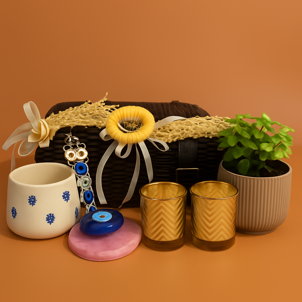 The Serenity Brown trunk Hamper