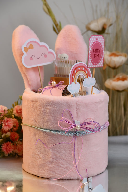 Fluffy Bunny Pink Hamper