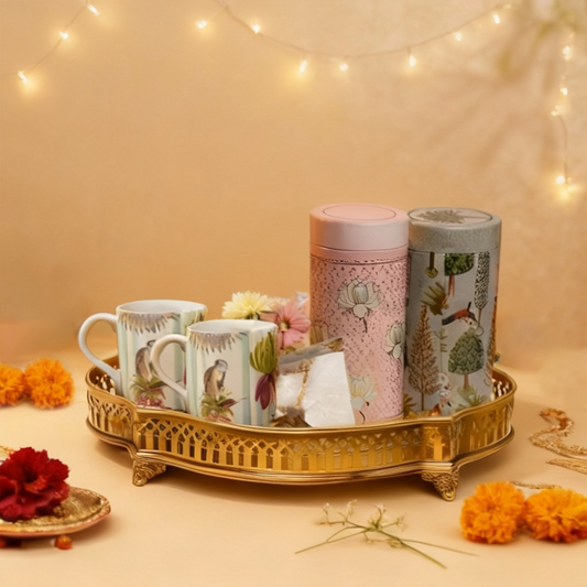 The Divine Golden Tray Hamper